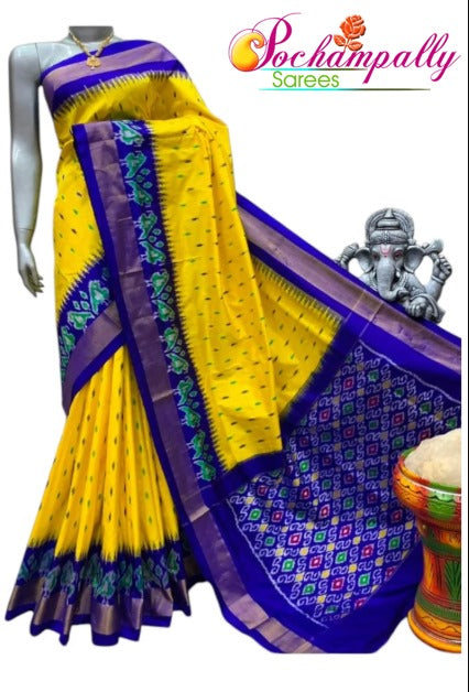Pochampally Ikkat Silk Saree - Pochampallysarees.com