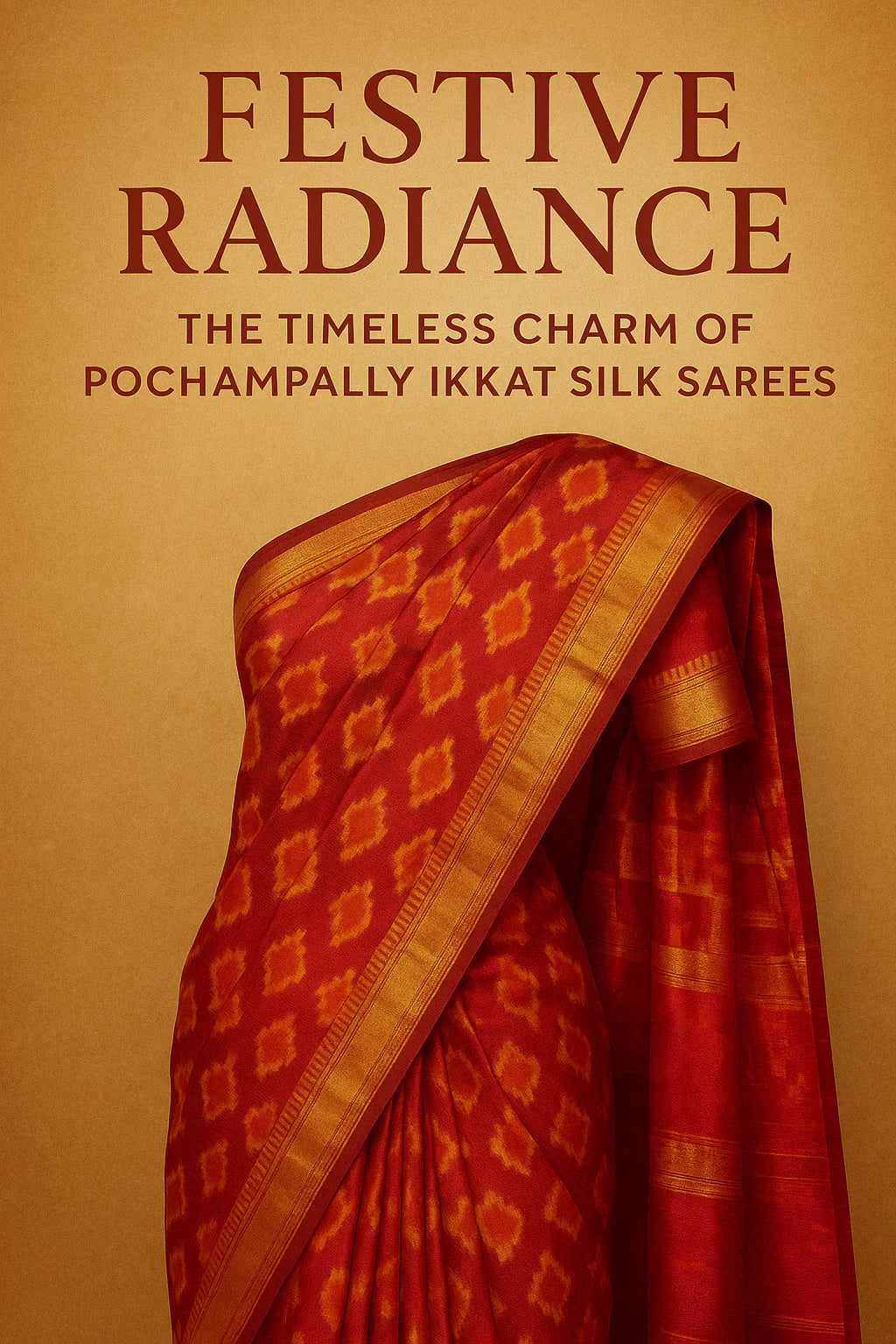 Festive-Radiance – The-Timeless-Charm-of-Pochampally-Ikkat-Silk-Sarees - pochampallysarees.com