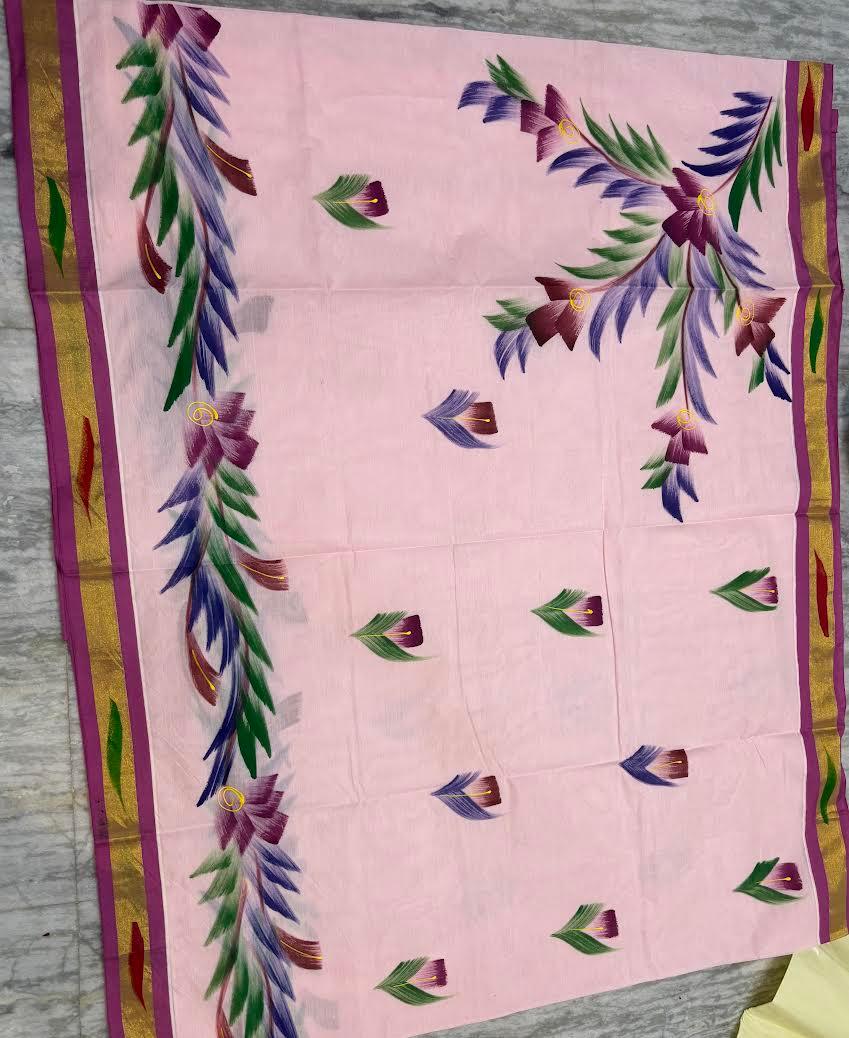 Mangalagiri Cotton Sarees Online – Authentic Handloom Elegance - pochampallysarees.com