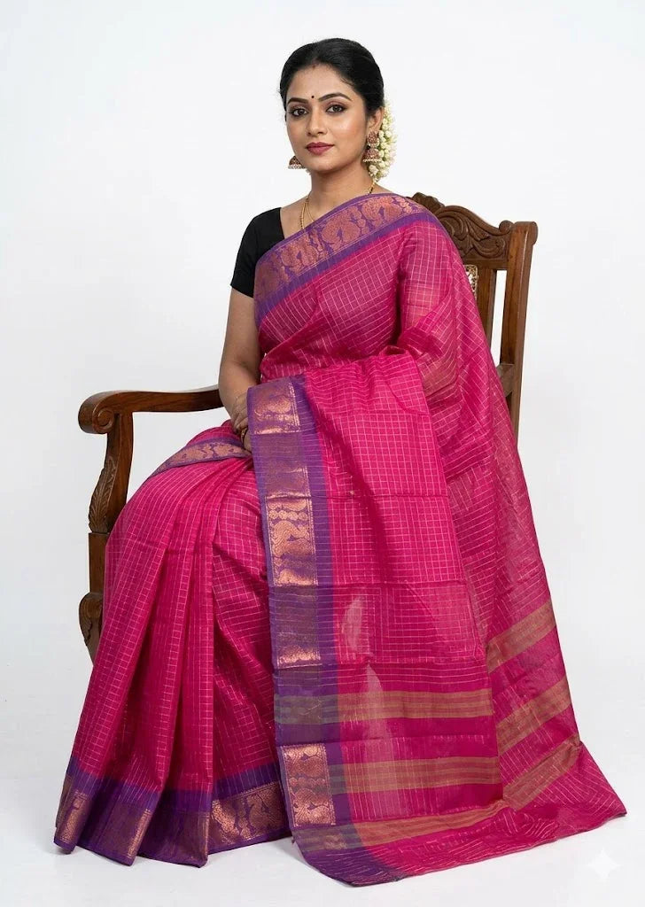 NARAYANPET COTTON SARI -147 - pochampallysarees.com