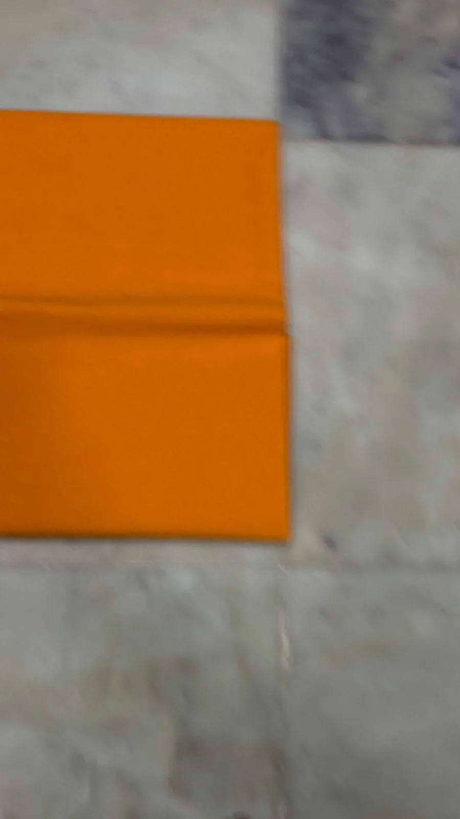 Pure Handloom Ikat Navy Blue and Orange Unstitched Suit Set - pochampallysarees.com