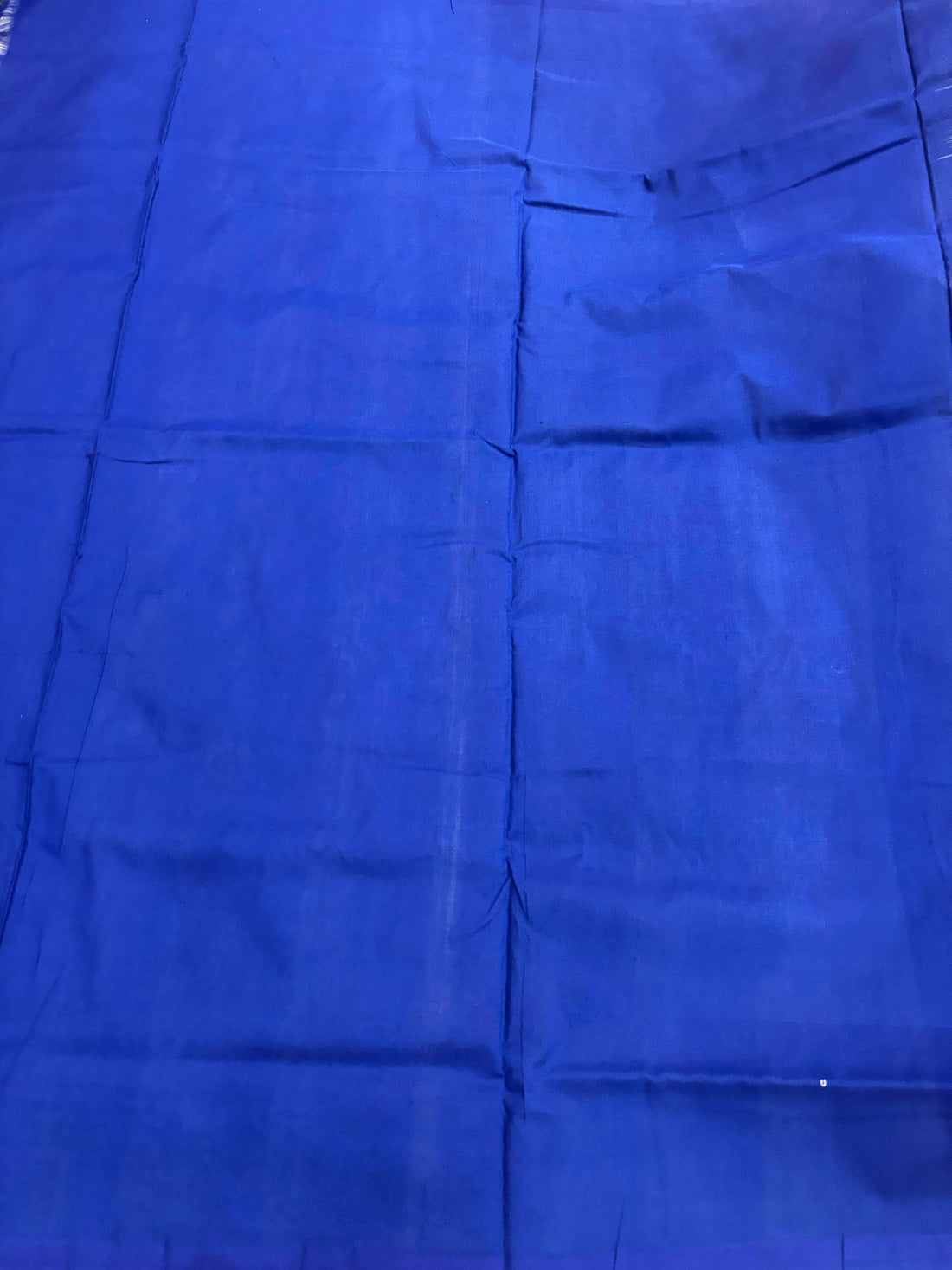 POCHAMPALLY IKKAT COTTON SKY BLUE BODY BORDER BLUE SARI BLUE BLOUSE - pochampallysarees.com