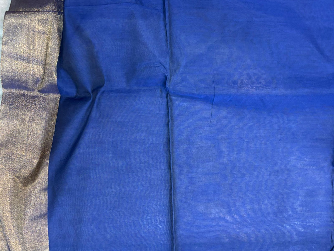 POCHAMPALLY IKKAT SICO BLUE SARI - pochampallysarees.com