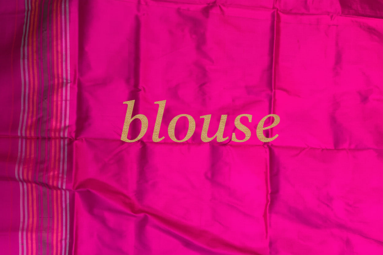 POCHAMPALLY IKKAT SILK PATOLA MIDDLE PINK BORDER AND PALLU PINK ZARI BORDER RICH PALLU SAREE - pochampallysarees.com