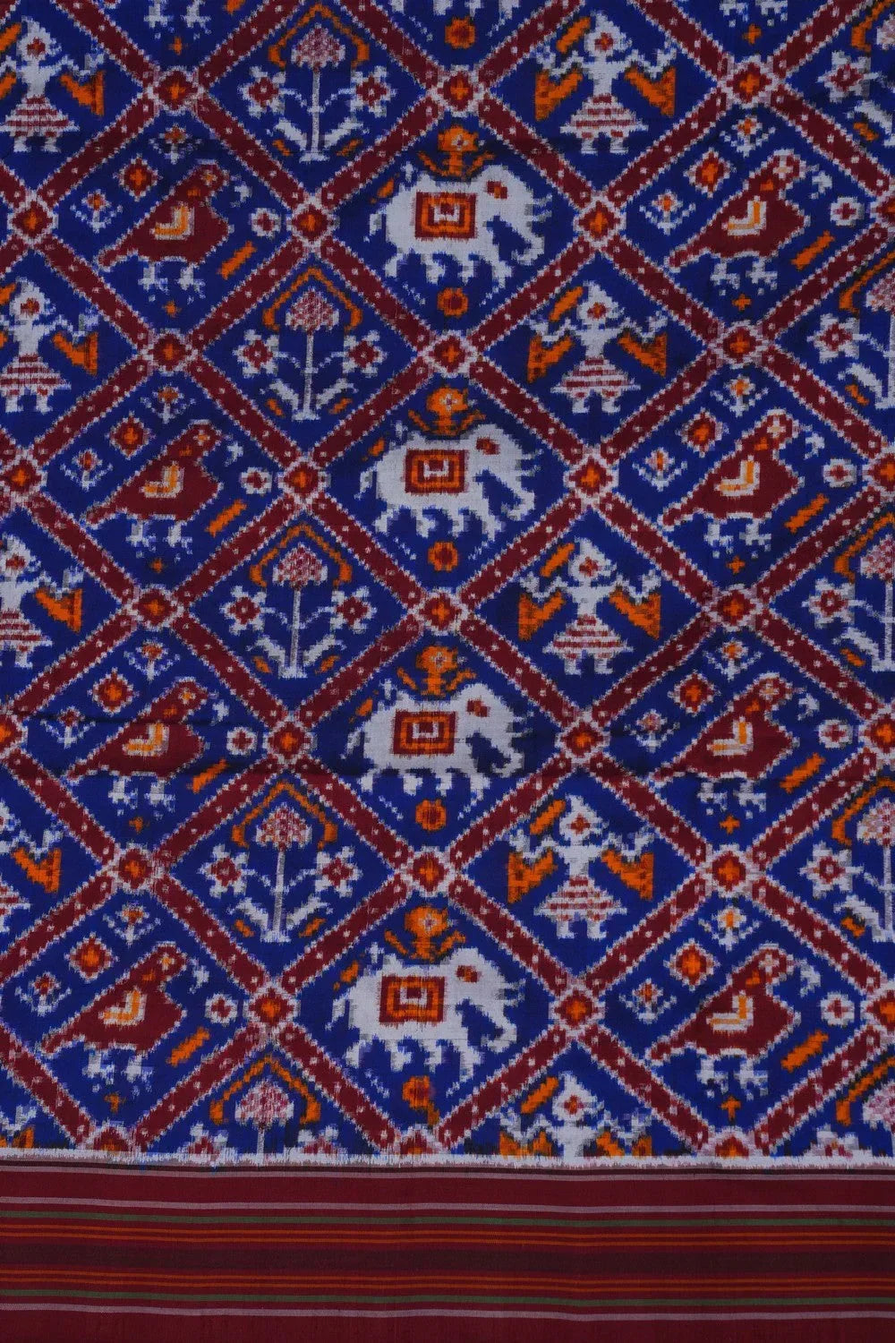 Authentic Double Ikat Patola Silk Saree | Premium Heritage Wear - pochampallysarees.com