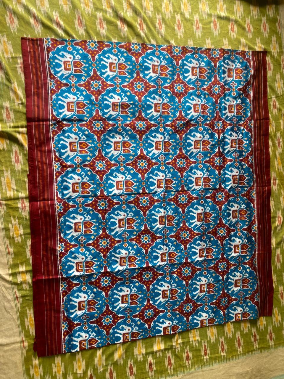 POCHAMPALLY DOUBLE IKKAT PATOLA SAREE - pochampallysarees.com