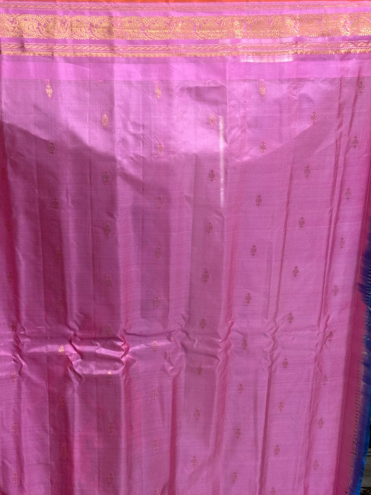 Pure Gadwal Silk Saree Blue
