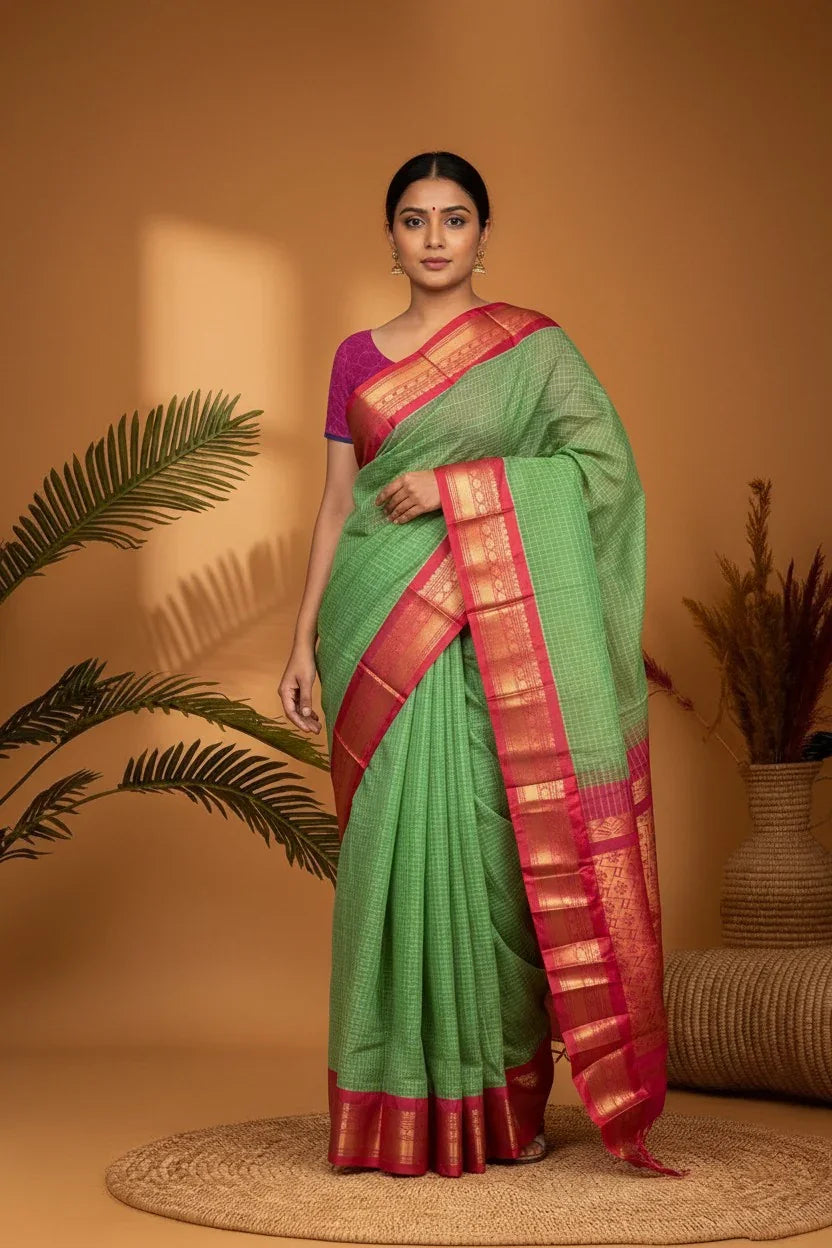 GADWAL COTTON -Z21 - pochampallysarees.com