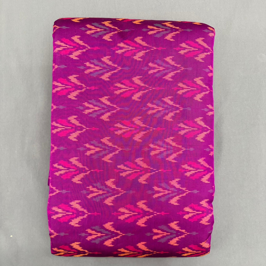 POCHAMPALLY IKKAT SICO PURPLE FABRIC - pochampallysarees.com