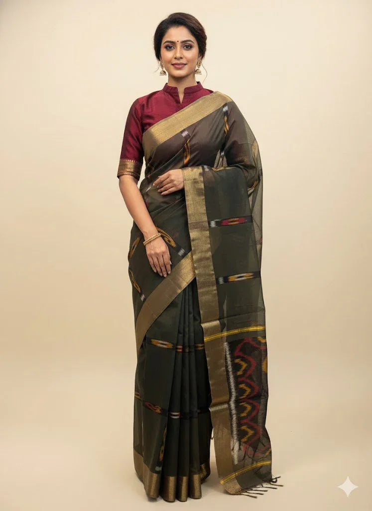 POCHAMPALLY IKKAT SICO SARI ONLINE - pochampallysarees.com