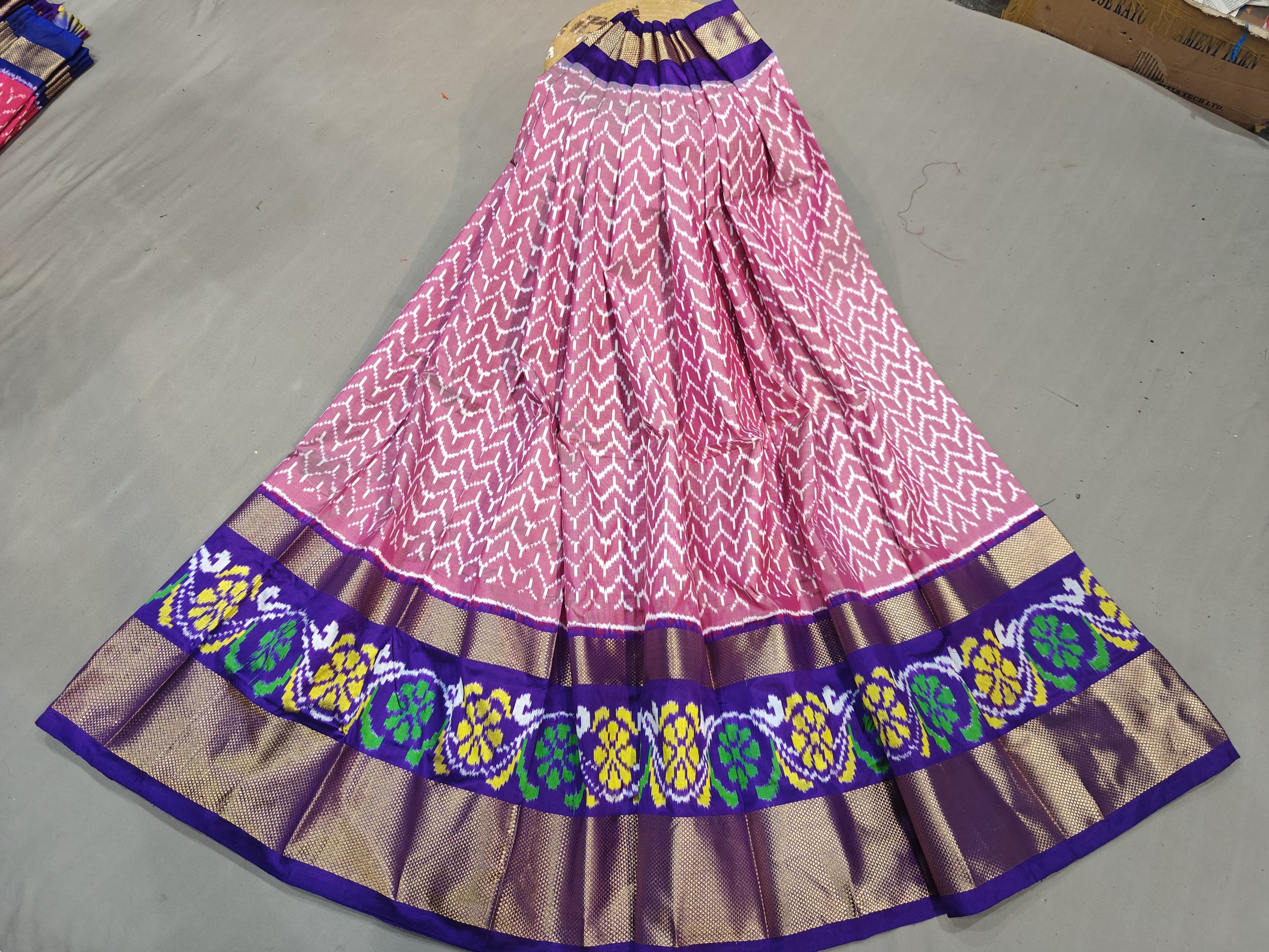 Pochampally Ikkat Silk Lehenga