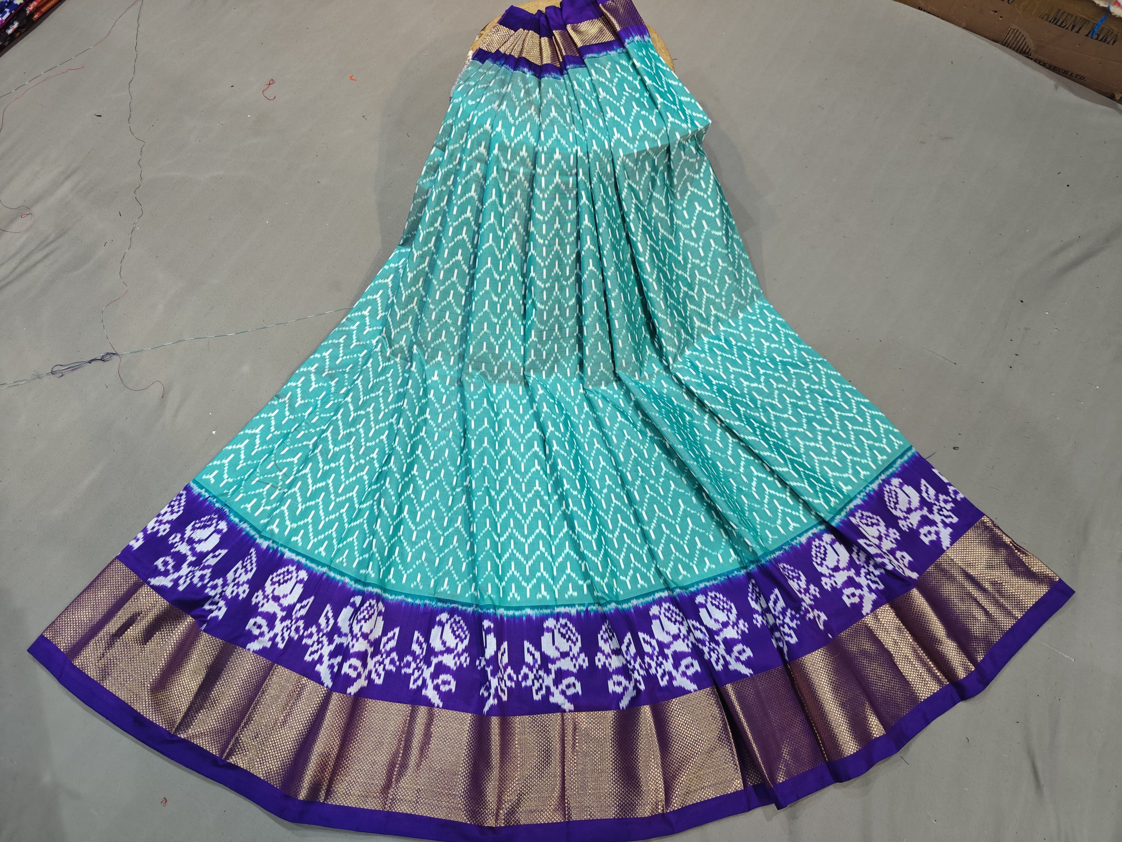 Pochampally Ikkat Silk Lehenga