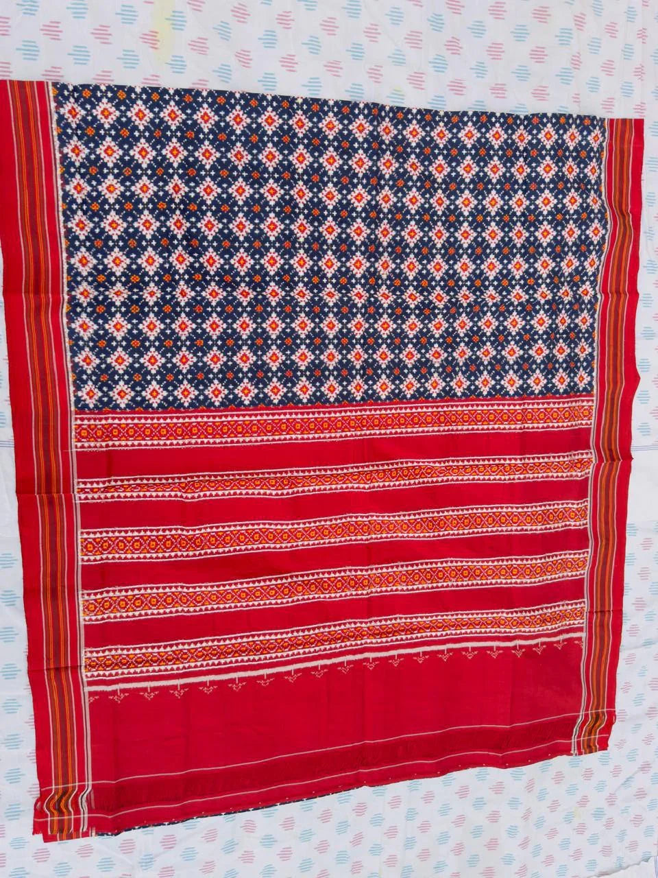 POCHAMPALLY DOUBLE IKKAT PATOLA SAREE - pochampallysarees.com