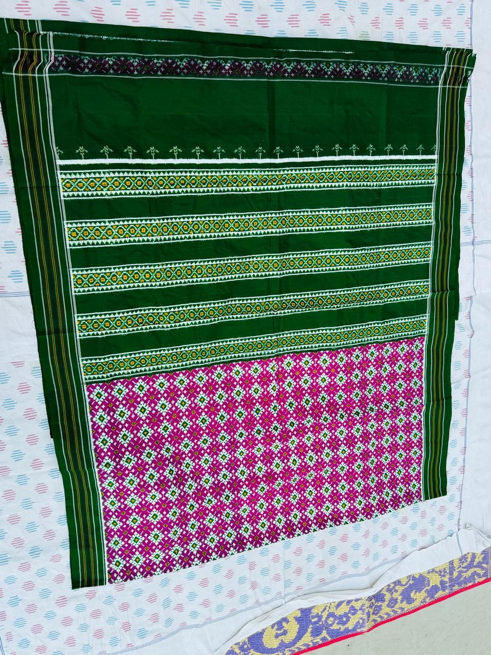 POCHAMPALLY DOUBLE IKKAT PATOLA SAREE - pochampallysarees.com
