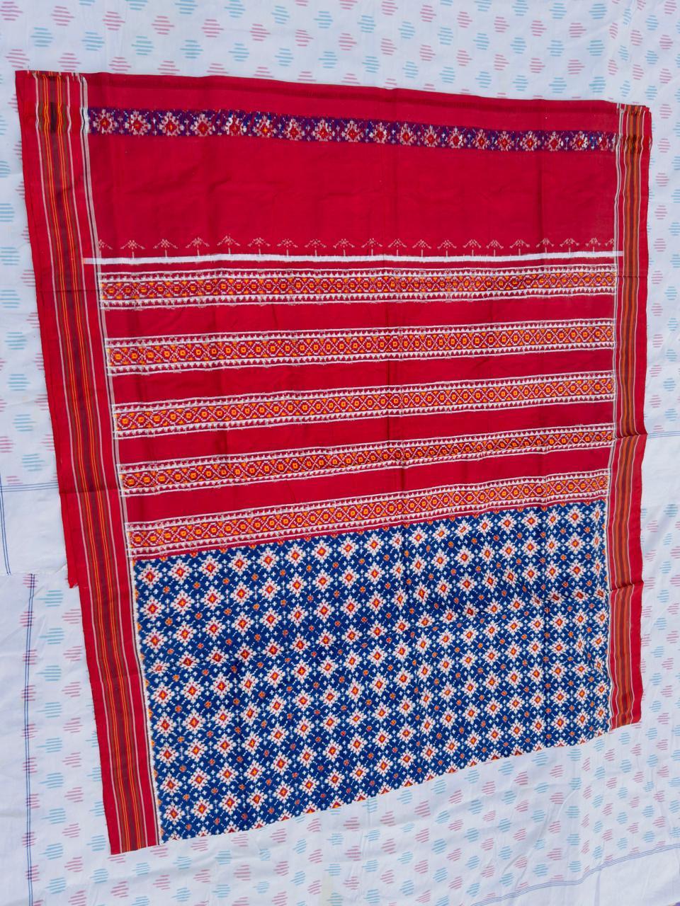 POCHAMPALLY DOUBLE IKKAT PATOLA SAREE - pochampallysarees.com
