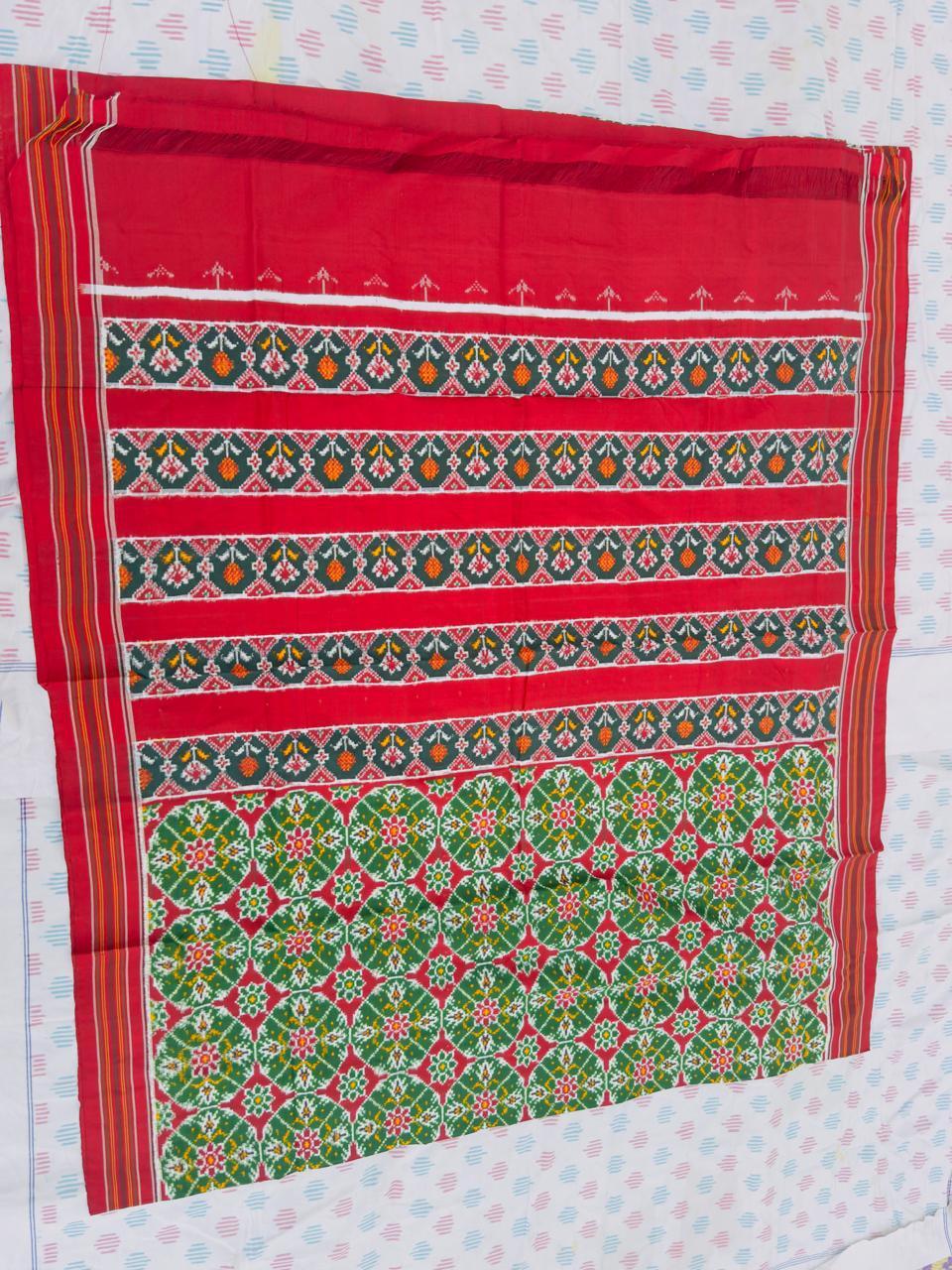 POCHAMPALLY DOUBLE IKKAT PATOLA SAREE - pochampallysarees.com