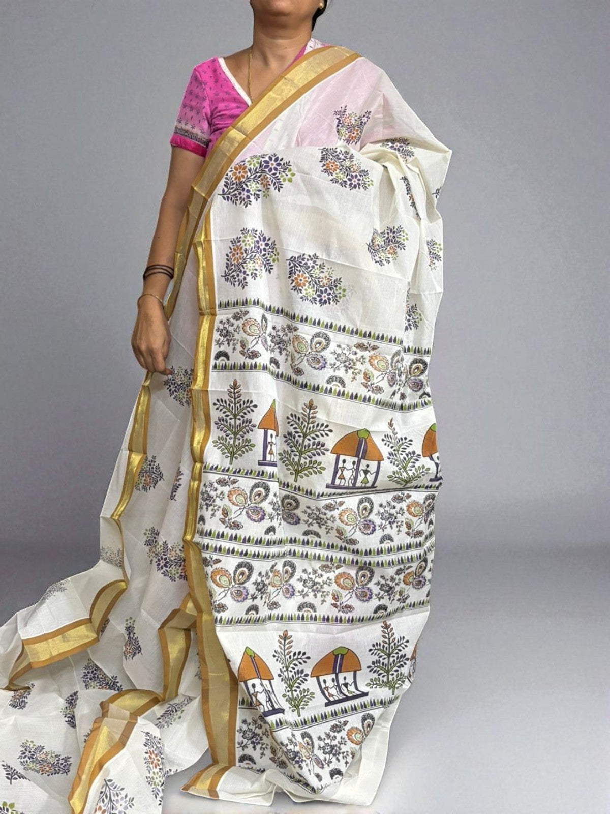 PURE MANGALAGIRI COTTON SAREE