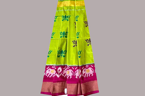 Pochampally-Ikkat-Middle-Size-Lehengas - pochampallysarees.com