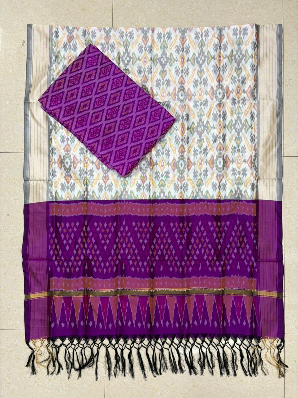 IKKAT SILK SUITE - pochampallysarees.com