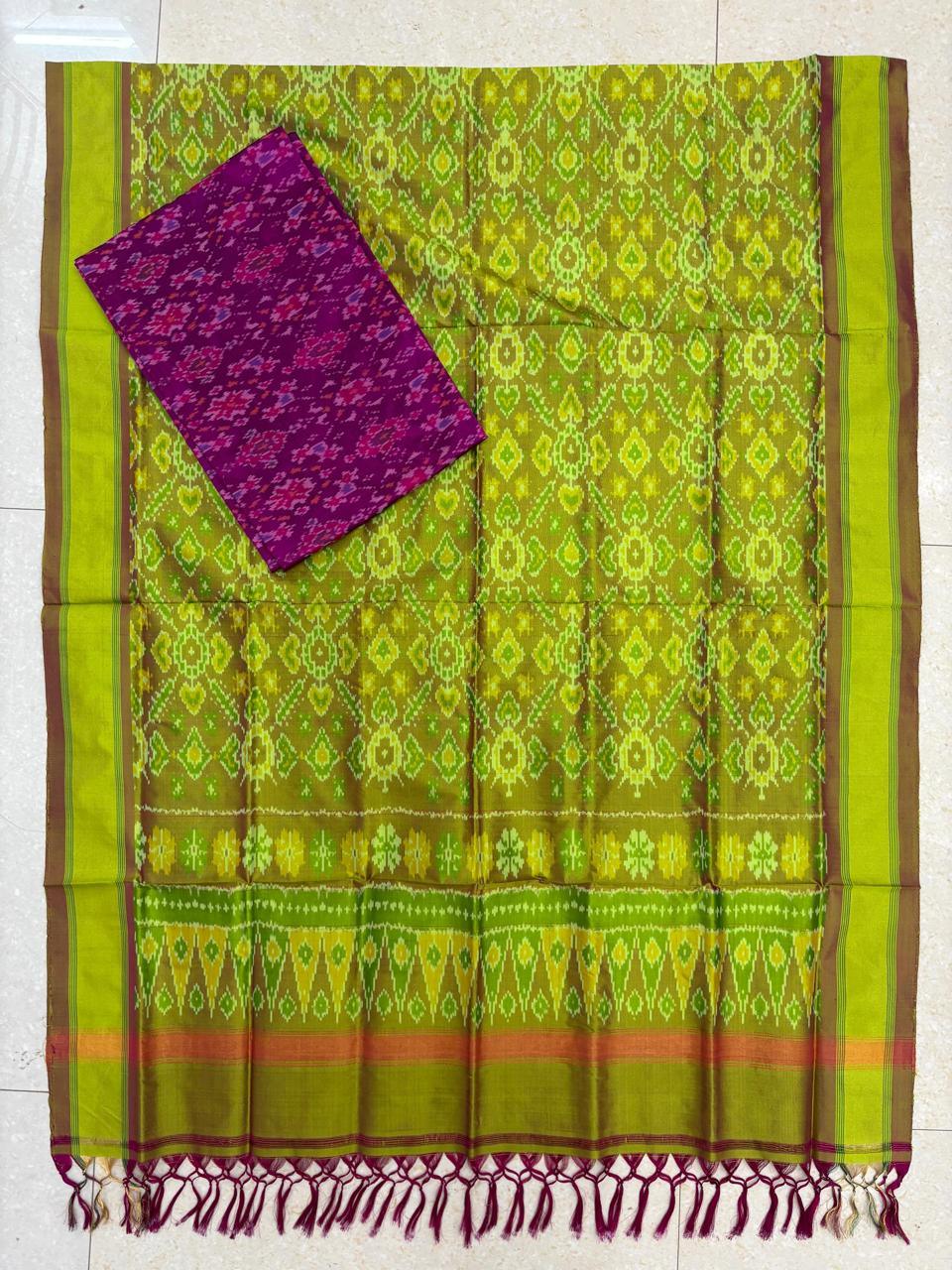 IKKAT SILK SUITE - pochampallysarees.com