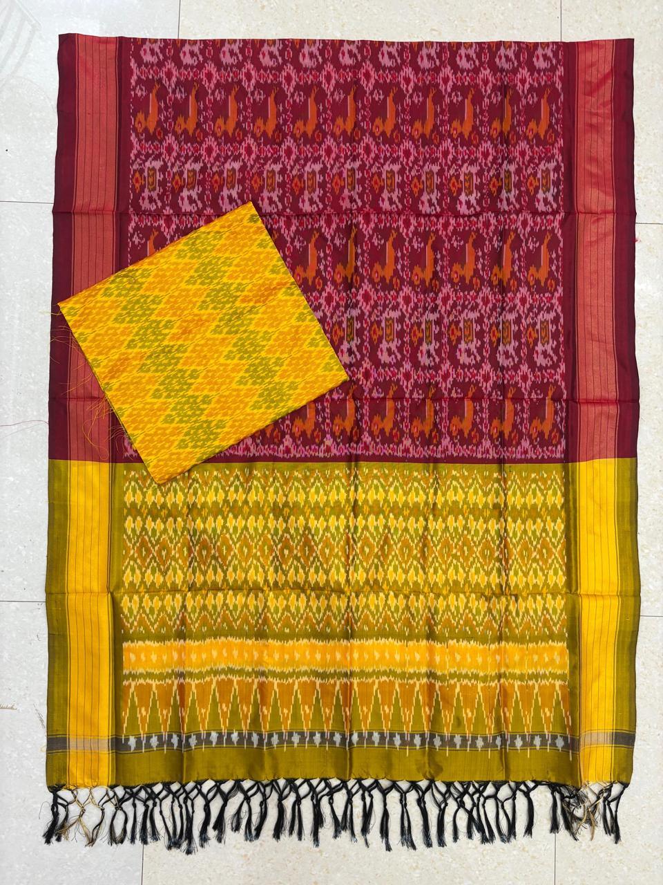 IKKAT SILK SUITE - pochampallysarees.com