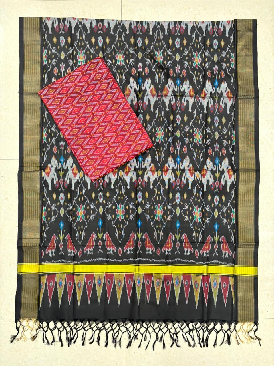 IKKAT SILK SUITE - pochampallysarees.com