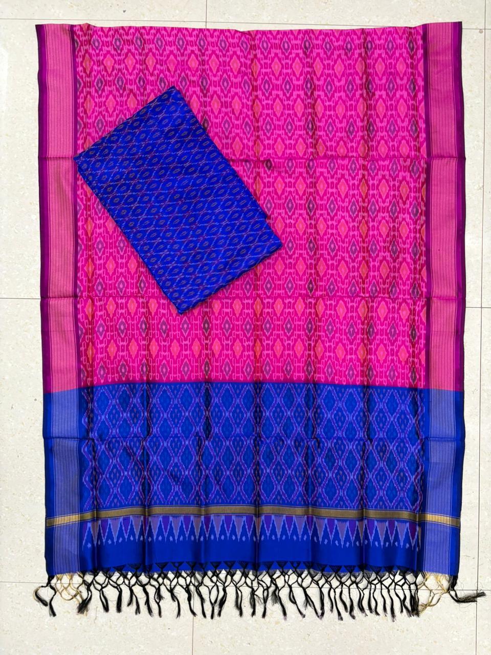 IKKAT SILK SUITE - pochampallysarees.com