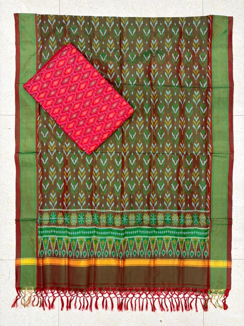 IKKAT SILK SUITE - pochampallysarees.com