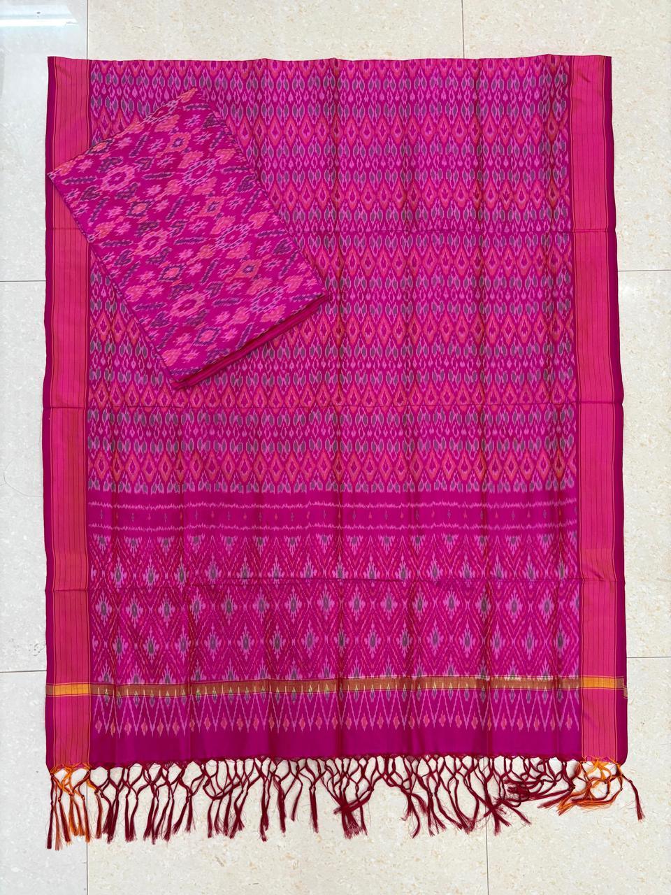 IKKAT SILK SUITE - pochampallysarees.com