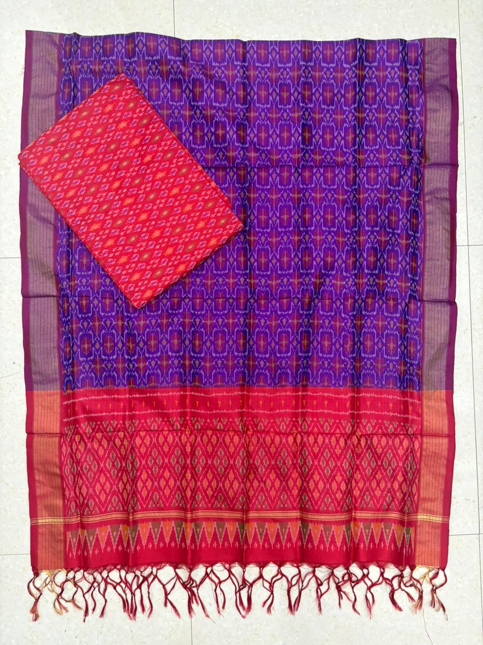 IKKAT SILK SUITE - pochampallysarees.com