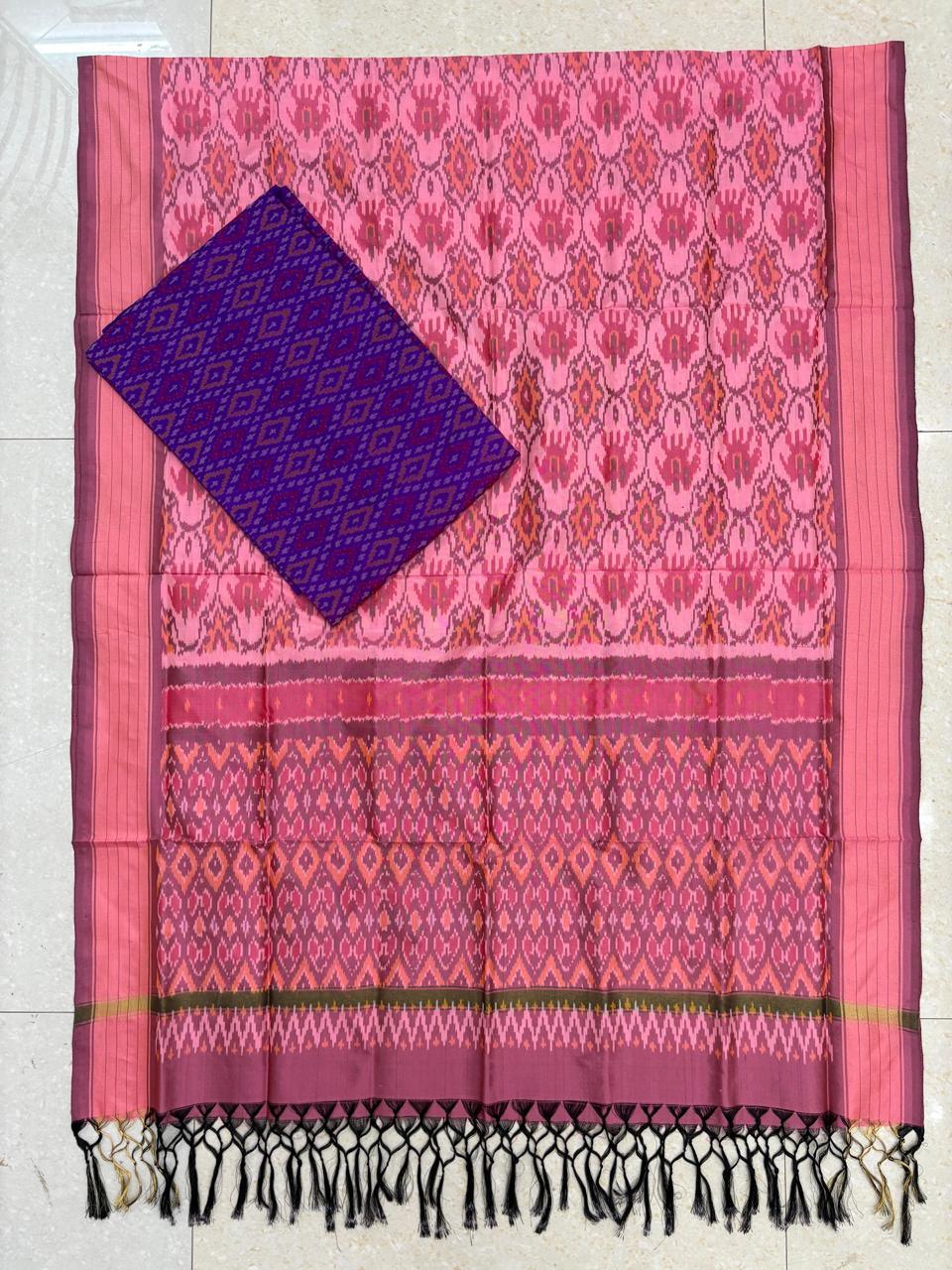 IKKAT SILK SUITE - pochampallysarees.com