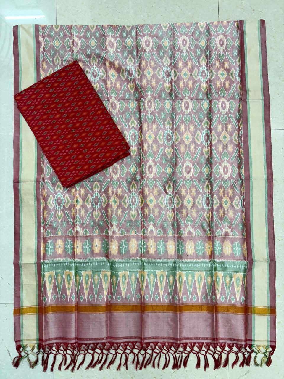 IKKAT SILK SUITE - pochampallysarees.com