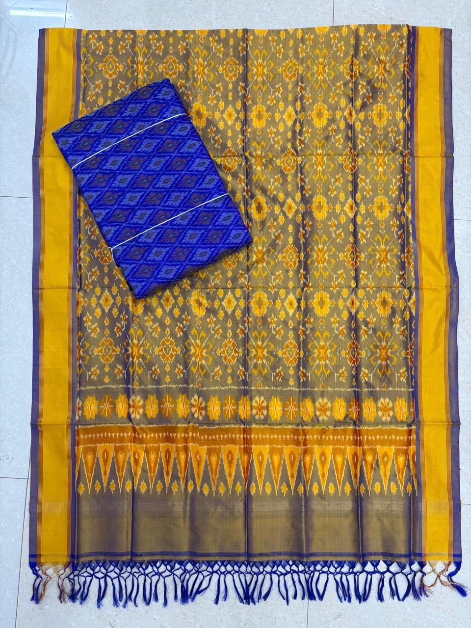 IKKAT SILK SUITE - pochampallysarees.com