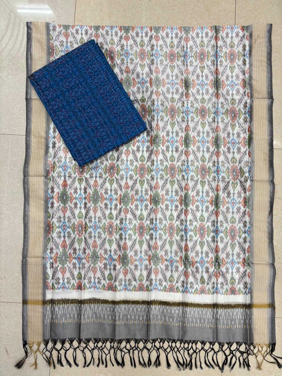 IKKAT SILK SUITE - pochampallysarees.com