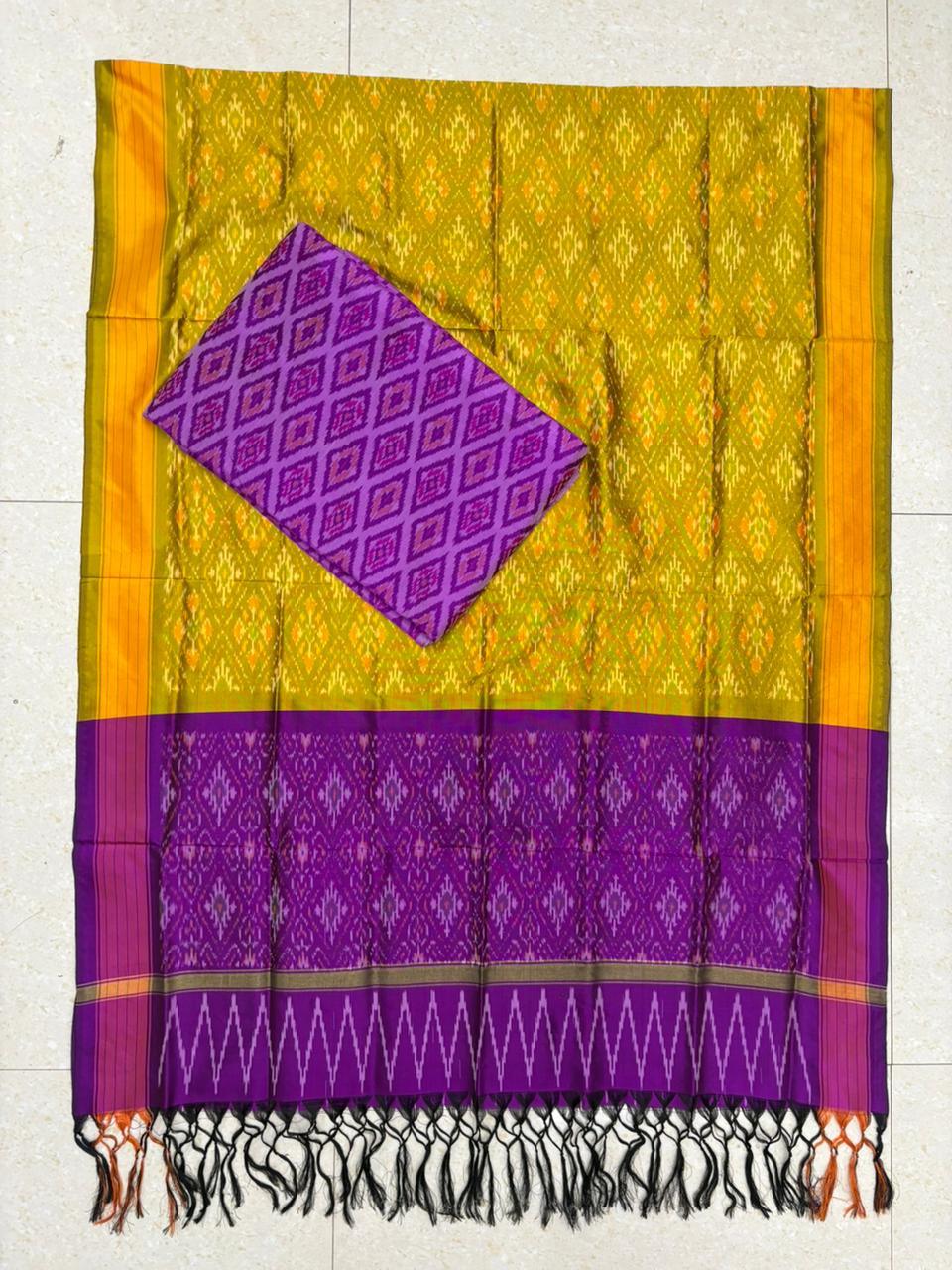 IKKAT SILK SUITE - pochampallysarees.com