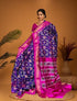 Pochampally-Ikkat-Silk-Purple-Pink-Sari-pochampallysarees.com