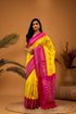 Pochampally-Ikkat-Silk-Yellow-Pink-Sari-pochampallysarees.com