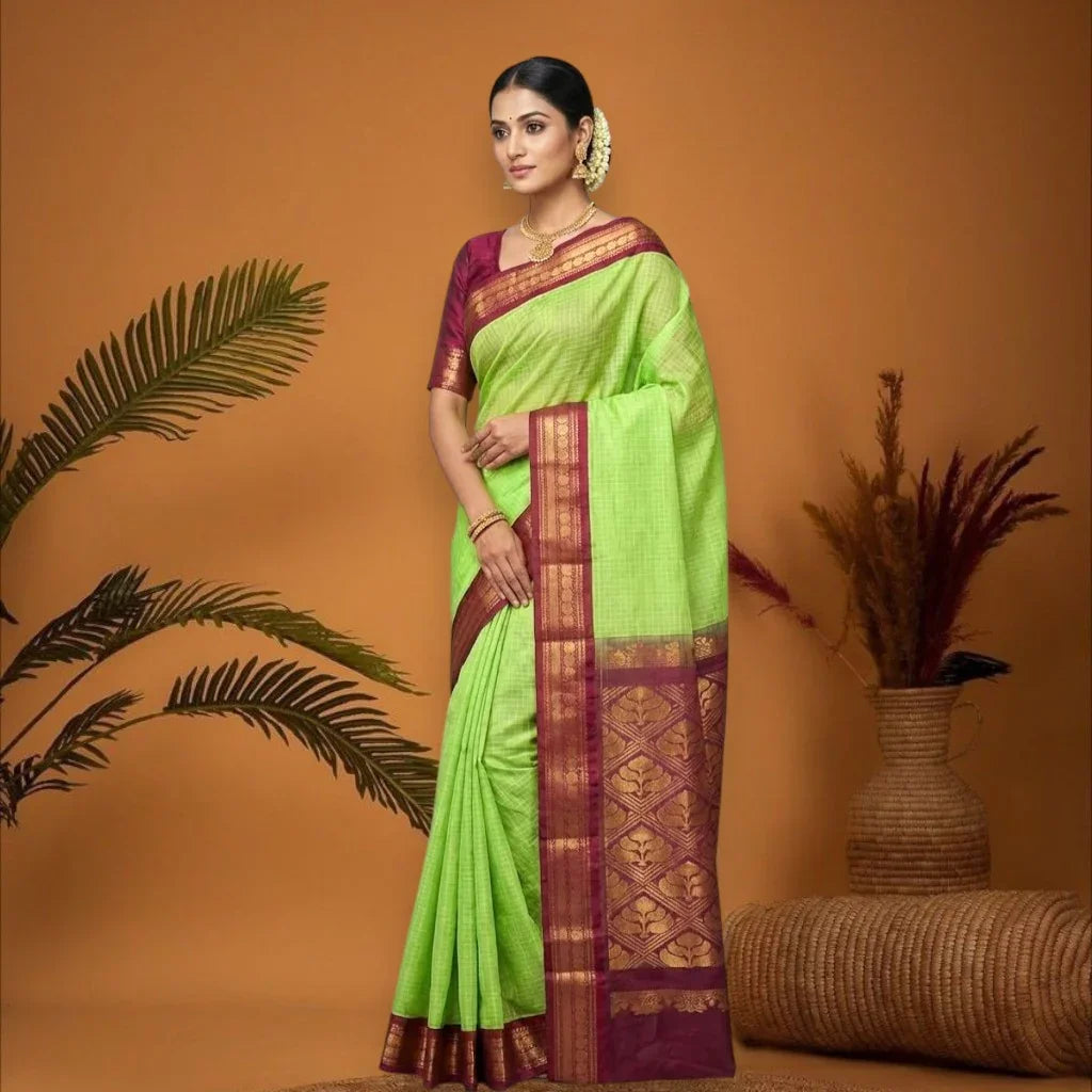 GADWAL COTTON -Z24 - pochampallysarees.com