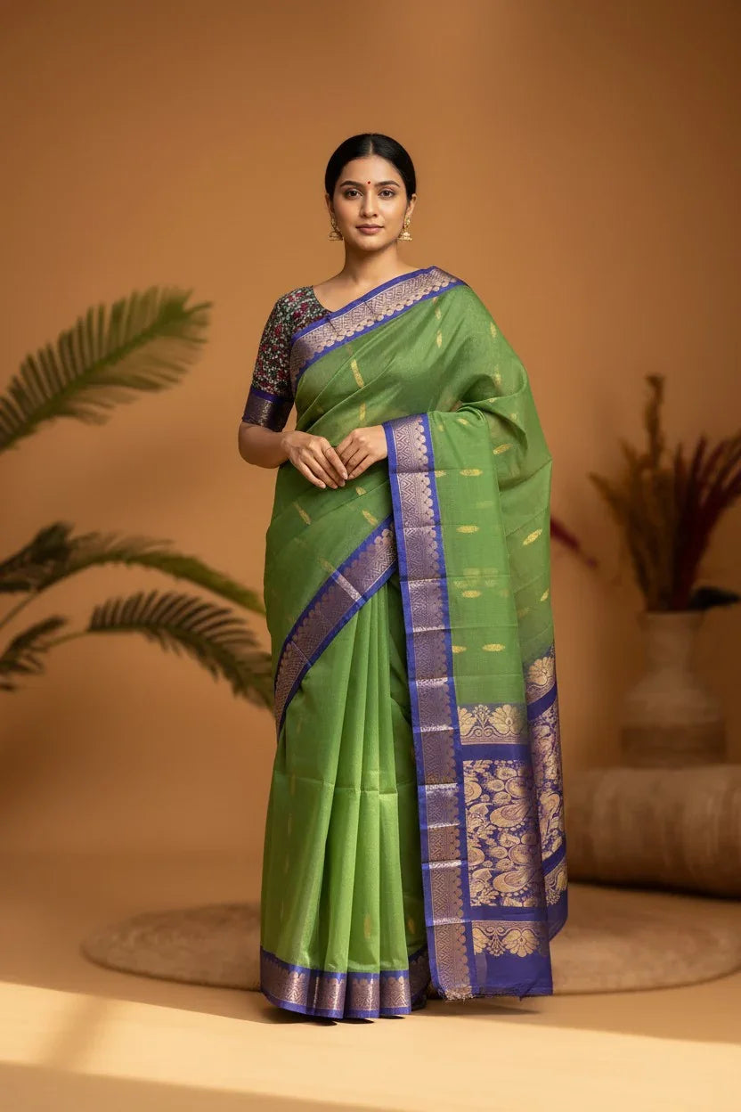 Gadawal Cotton Saree -B03 - pochampallysarees.com
