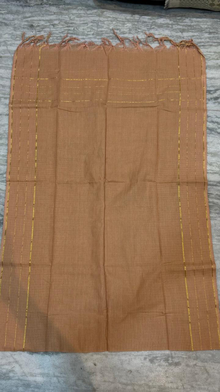 Pure Handloom Patola Ikat Deep Green and Terracotta Unstitched Suit Set - pochampallysarees.com