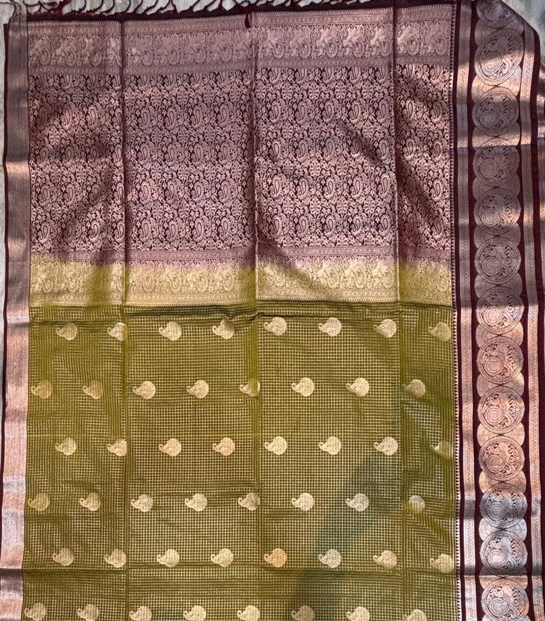Dharmavaram Pattu Silk Saree - pochampallysarees.com