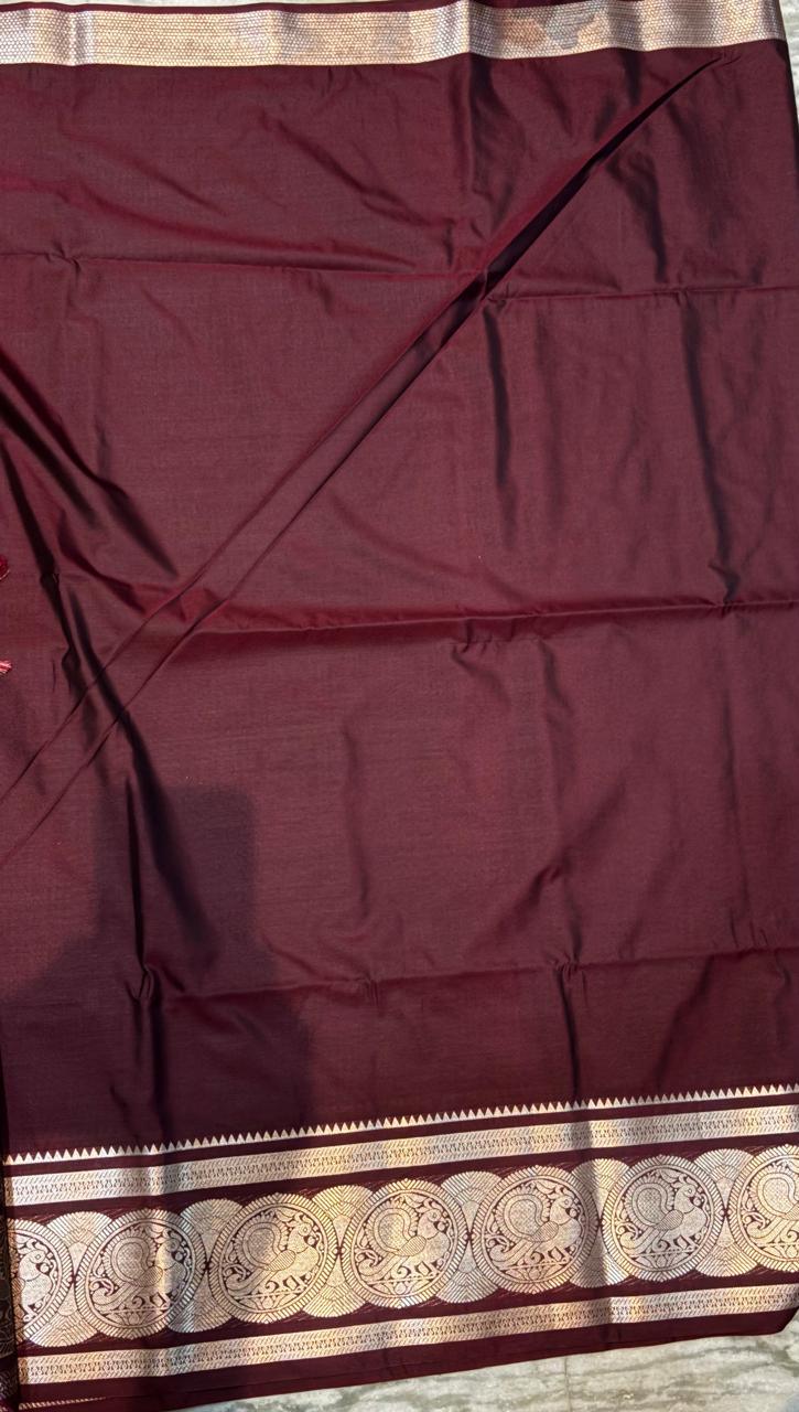Dharmavaram Pattu Silk Saree - pochampallysarees.com