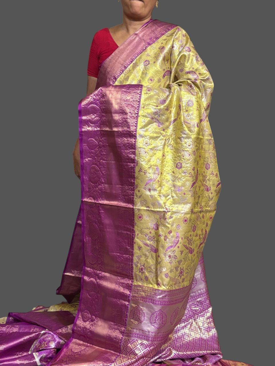 DHARMAVARAM SAREE TISSUE - pochampallysarees.com