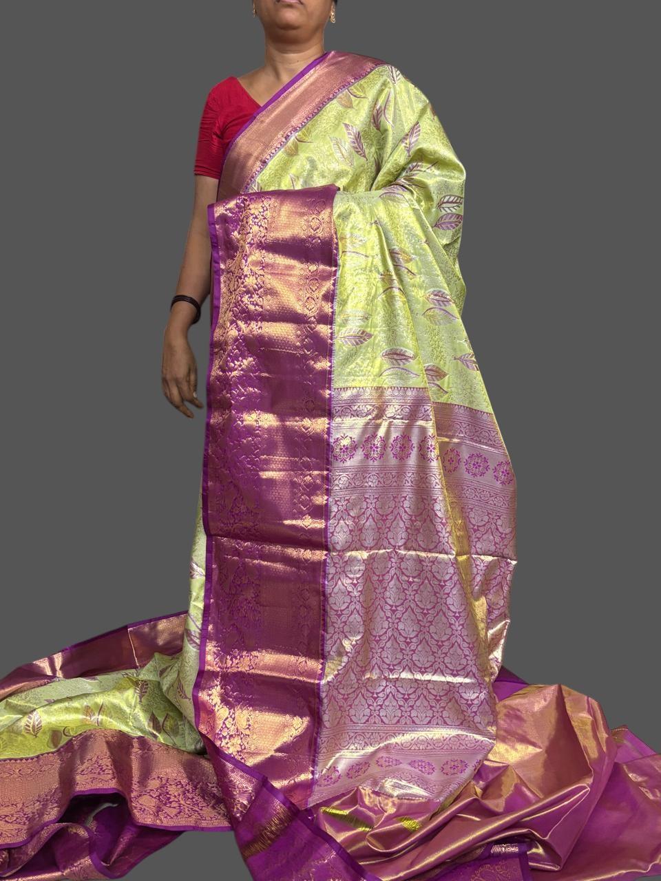 DHARMAVARAM SAREE TISSUE - pochampallysarees.com