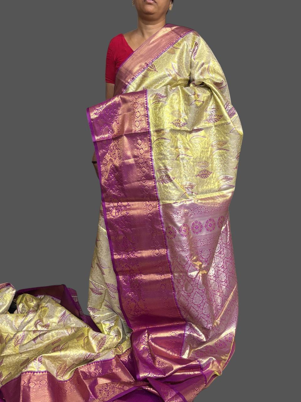 DHARMAVARAM SAREE TISSUE - pochampallysarees.com