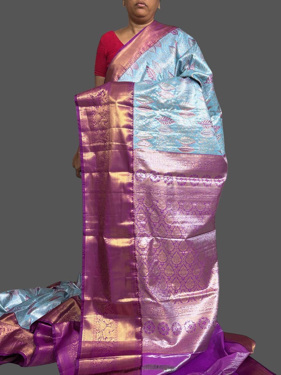DHARMAVARAM SAREE TISSUE - pochampallysarees.com
