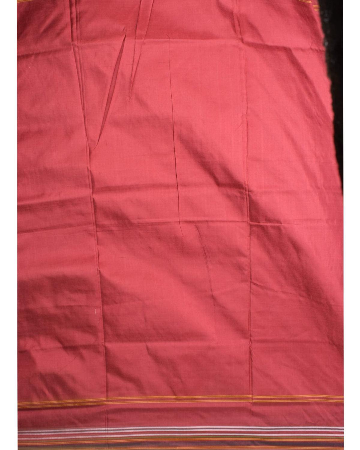 DOUBLE IKAT POCHAMPALLY PATAN PATOLA MAROON NARIKUNJ SAREE - pochampallysarees.com