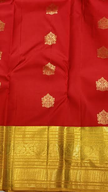 Authentic Red & Gold Kanchipuram Pure Pattu Saree | Silk Mark Certified