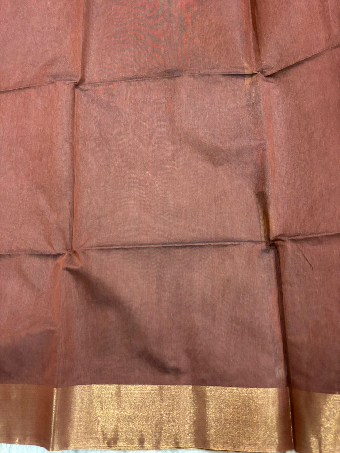 POCHAMPALLY IKKAT SICO BROWN SARI - pochampallysarees.com