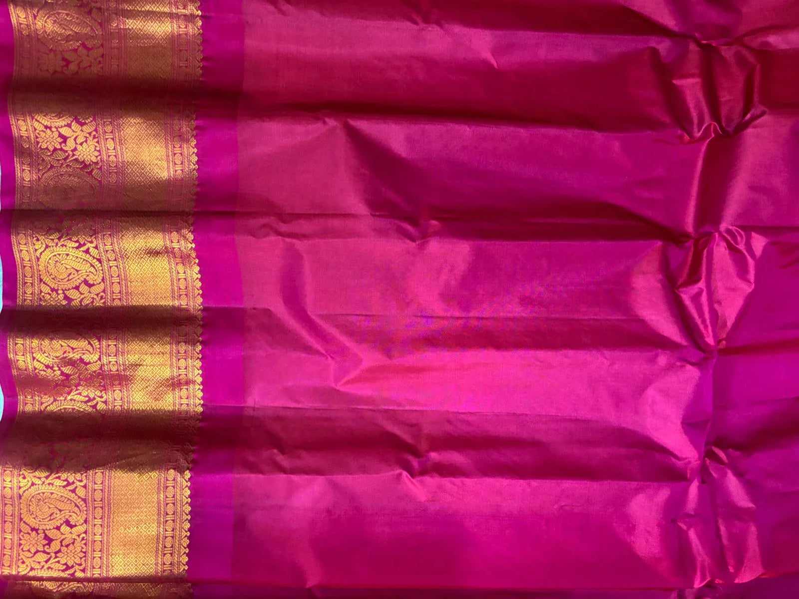 GADWAL SILK SARI Ananda Rama Green - pochampallysarees.com